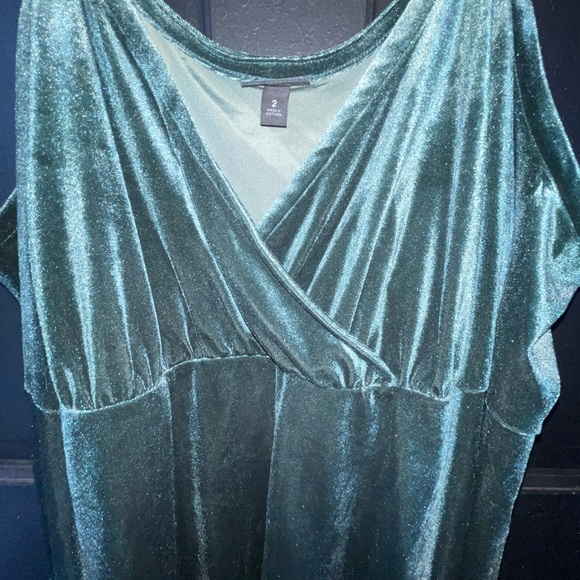 Torrid Emerald Green Velvet Blouse ~ 2x - Picture 2 of 10